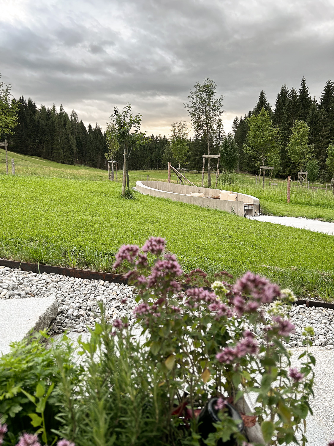 Gartenblick auf Käth und Nanei 